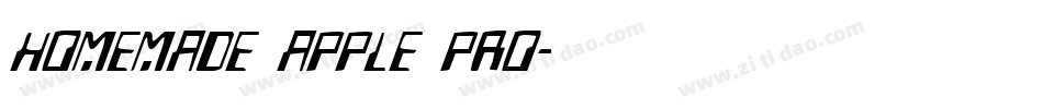 homemade apple pro字体转换